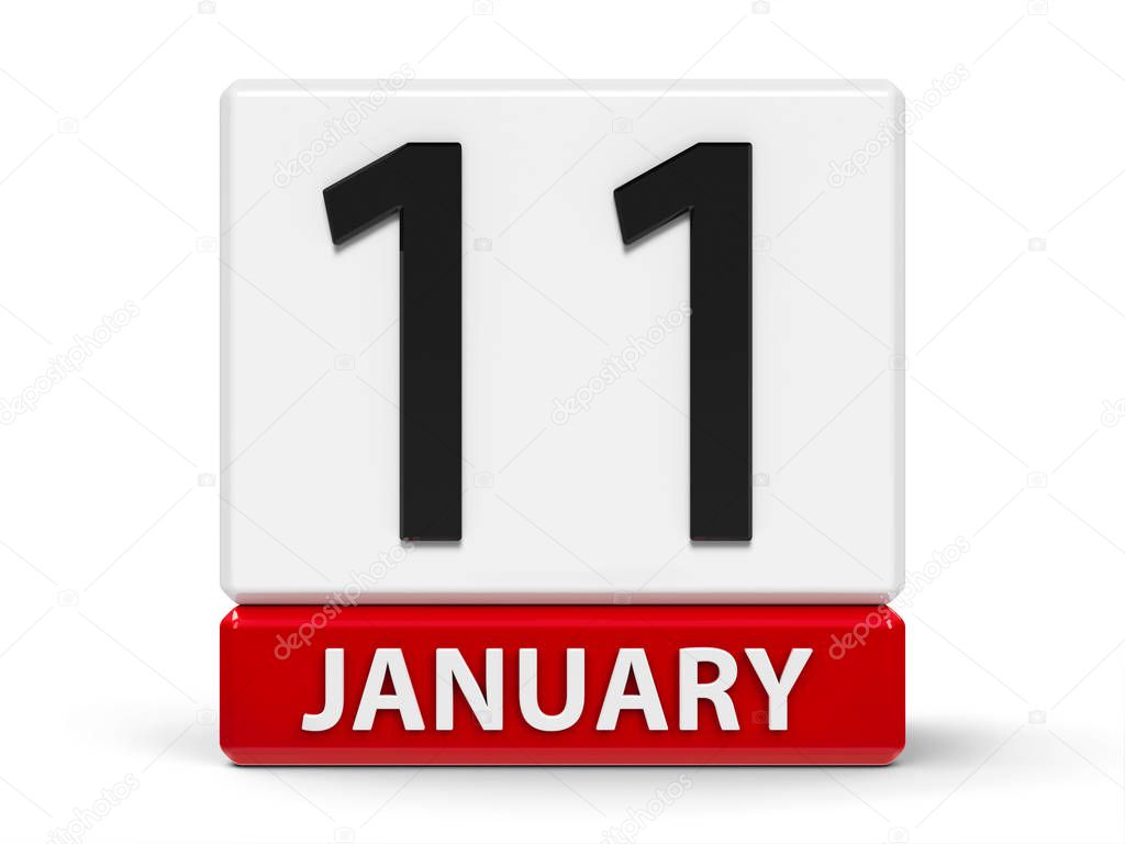 Cubes calendar 11th January