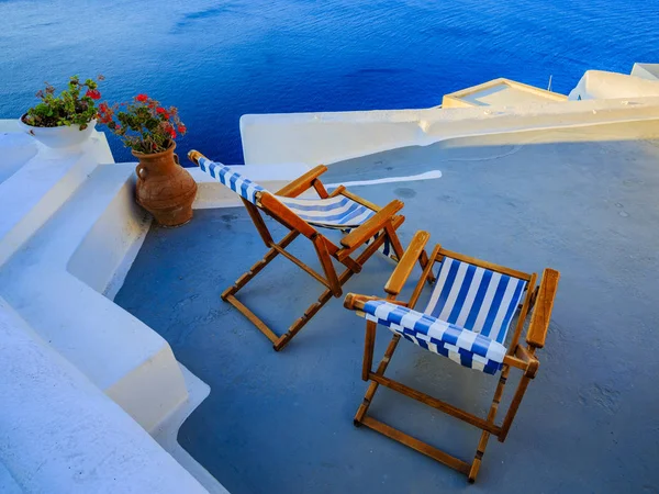 Amazing view of sea from roof of house — Stock Photo, Image