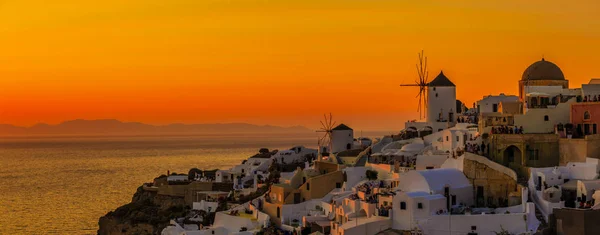 Amazing view with white houses 