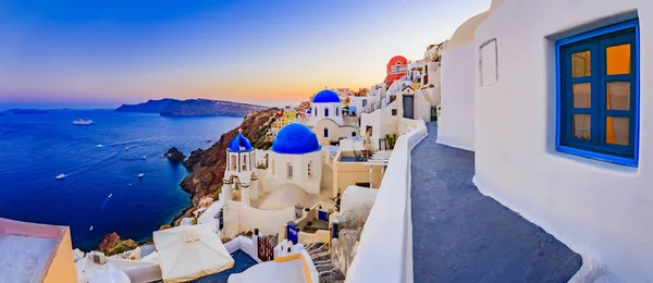 Amazing view with white houses — Stock Photo, Image