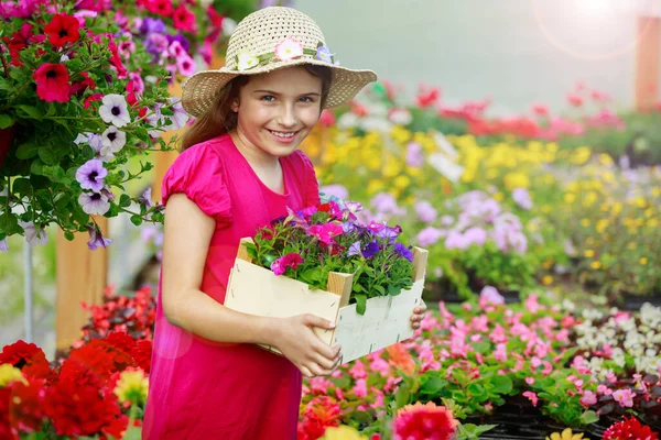 Backyard Outdoor Portrait Woman Gardener Hands Planting Letuce Vegetable Garden — Stock Photo, Image