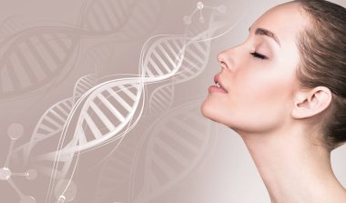 DNA zincirindeki şehvetli kadının portresi..