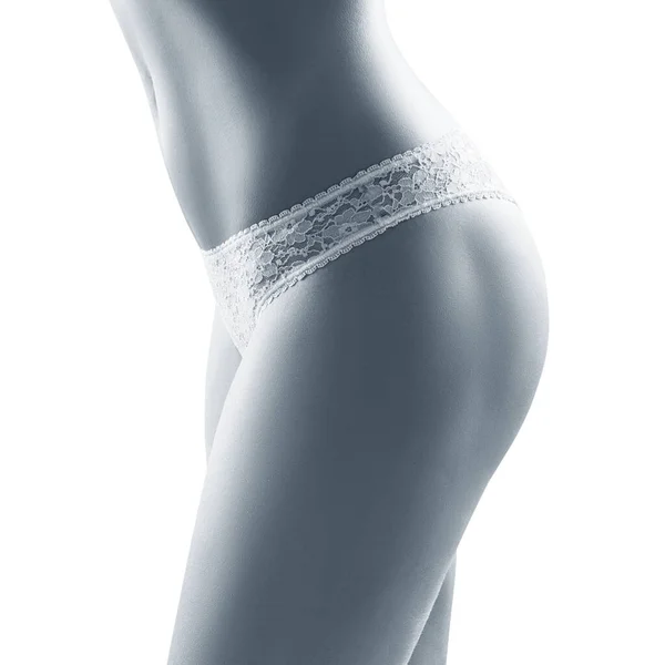 Perfect female buttocks in lace lingerie. — Stock Photo, Image