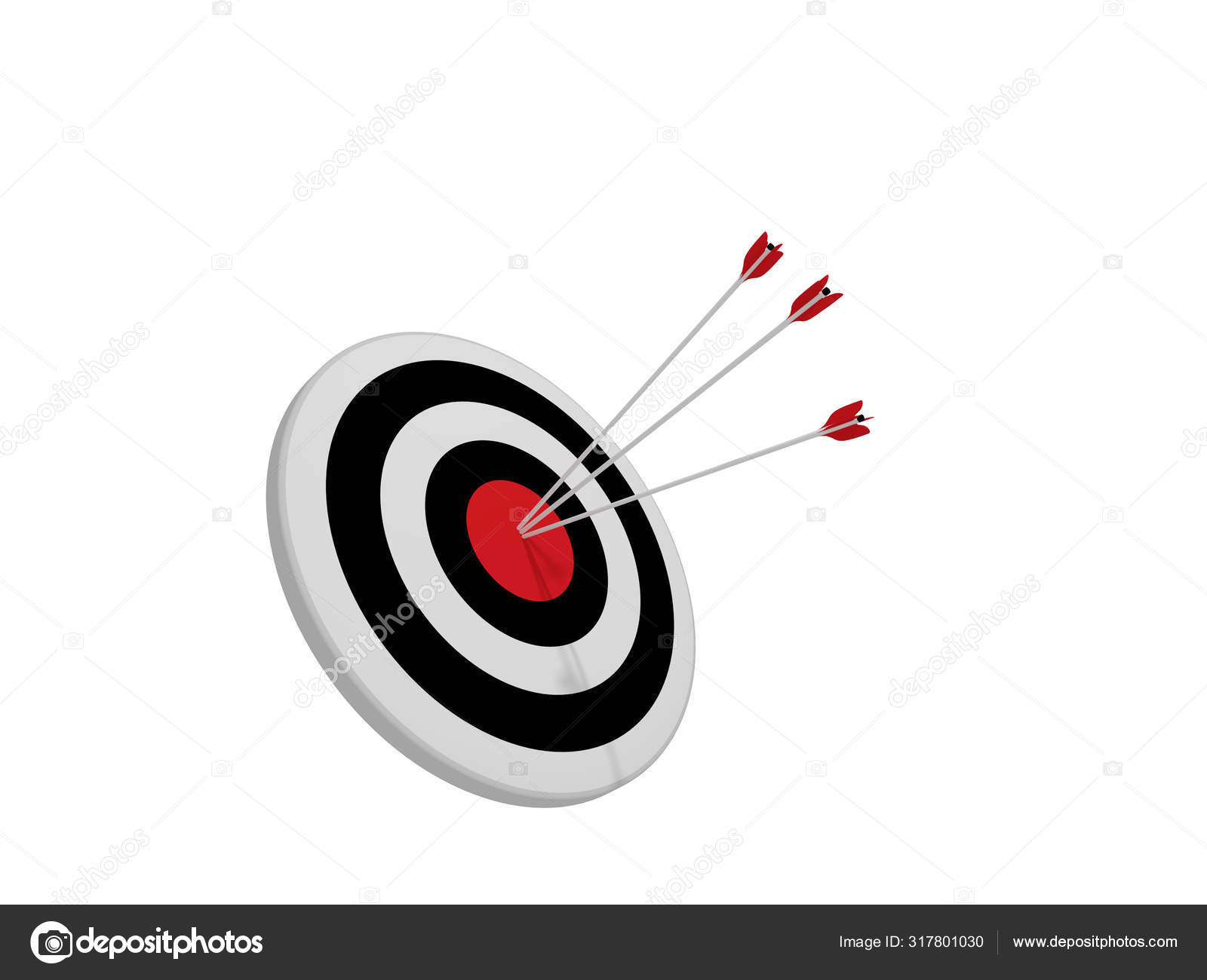 Archery Target With Arrows In The Center Bullseye 3d Rendering Stock Photo By C Kotin Archery Target With Arrows In The Center Bullseye 3d Rendering Stock Photo By C Kotin