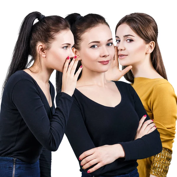 Young girls gossiping some secret. — Stock Photo, Image