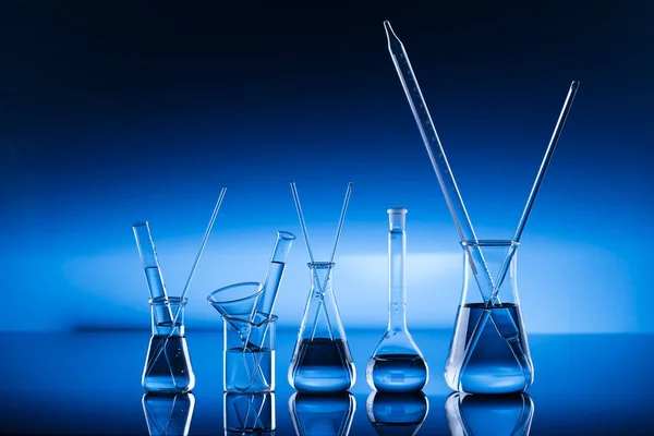 Modern laboratory glassware — Stock Photo, Image