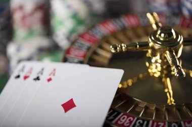 Casino Tema - cips ve diğer nesneler