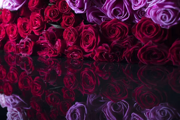 Buquê colorido de rosas — Fotografia de Stock