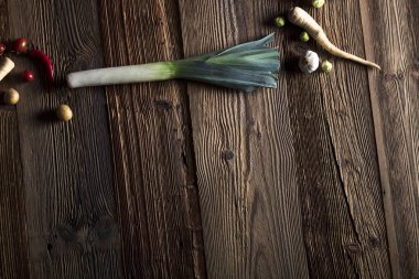 baharat ve sebzeler.