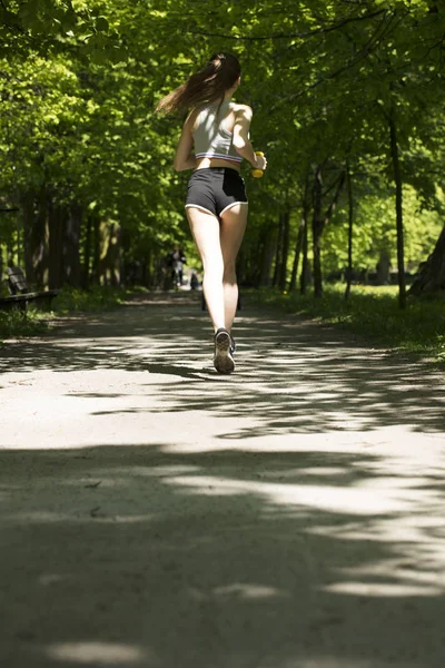 Conceito de fitness no parque . — Fotografia de Stock