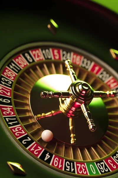 Casino kavramı. Rulet Üstten Görünüm.