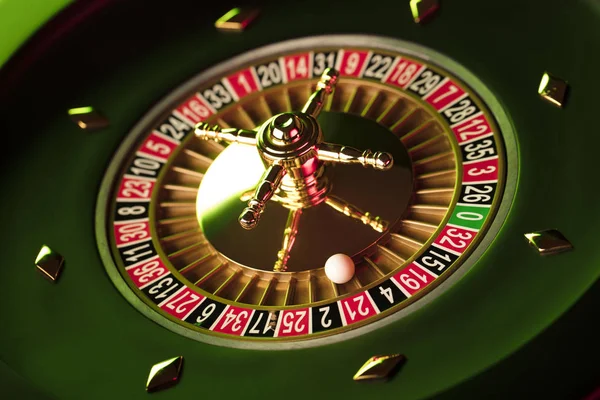 Casino kavramı. Rulet Üstten Görünüm.