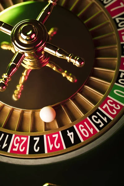 Casino kavramı. Rulet Üstten Görünüm.