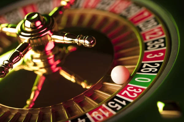 Casino kavramı. Rulet Üstten Görünüm.