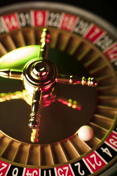 Casino kavramı. Rulet Üstten Görünüm.