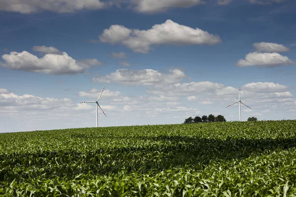 Alternativa källor till elektrisk energi. — Stockfoto