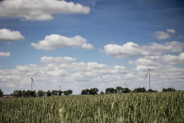 Alternatieve bronnen van elektrische energie. — Stockfoto