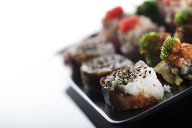 taze Japon suşi seti.