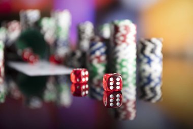 Casino Tema bokek ışıkları ile.