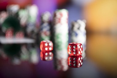 Casino Tema bokek ışıkları ile.