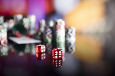 Casino Tema bokek ışıkları ile.