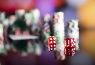 Casino Tema bokek ışıkları ile.