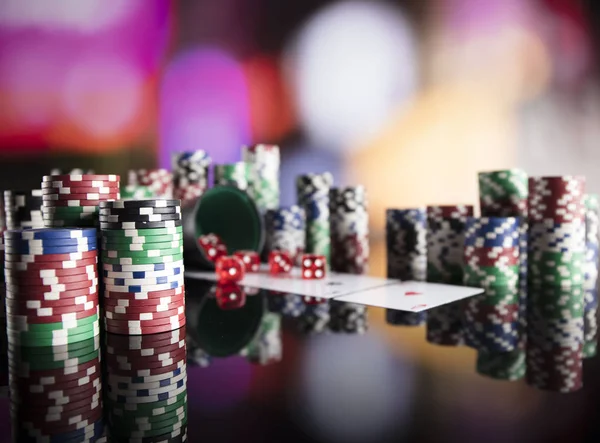 Casino Tema bokek ışıkları ile.