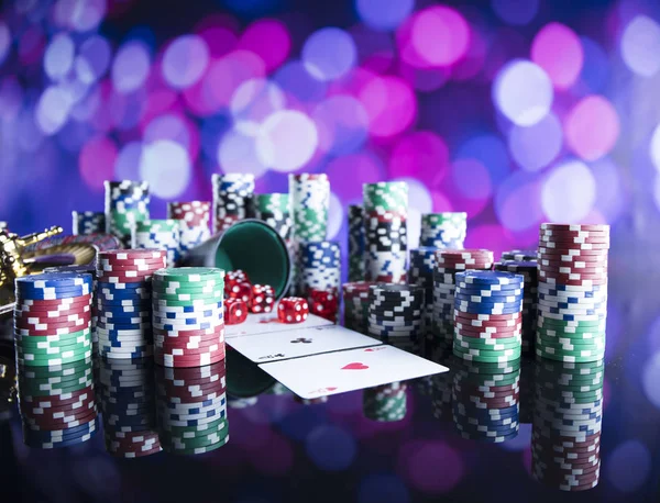 Casino Tema bokek ışıkları ile.