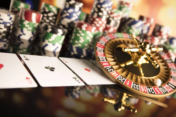 Concepto de Casino con fondo bokeh . — Foto de Stock