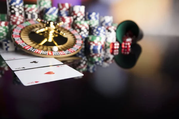 Concepto de Casino con fondo bokeh . — Foto de Stock