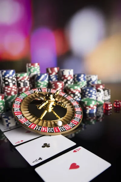 Concept de casino avec fond bokeh . — Photo