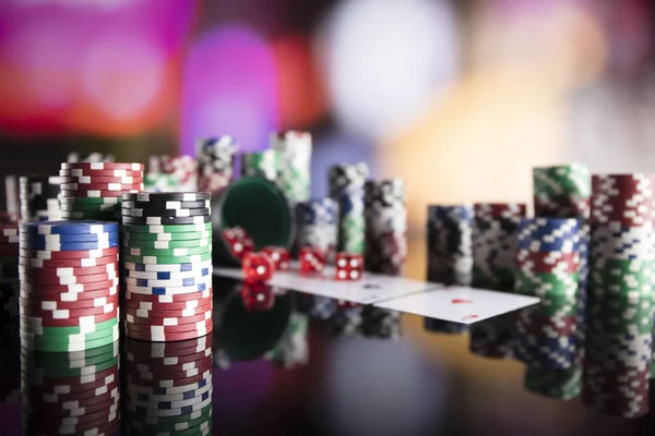 Bokeh arka plan ile Casino kavramı.