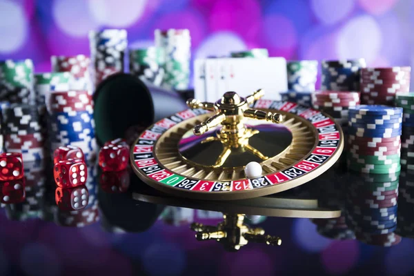 Casino-konceptet med bokeh bakgrund. — Stockfoto