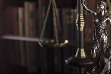 İzole hukuk sembolleri.