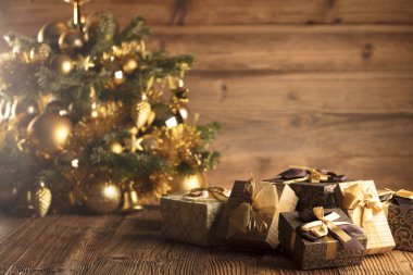 Altın Noel kavramı. 