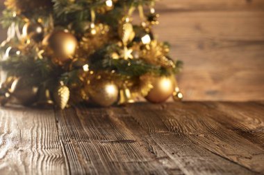 Rustik ahşap arka plan christmas dekorasyon.