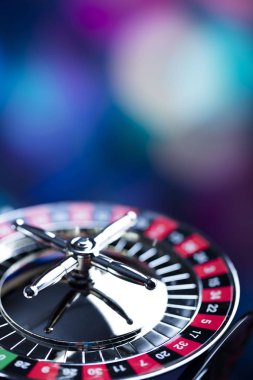 Casino Tema arka plan. Casino kumar. Rulet tekerleği.