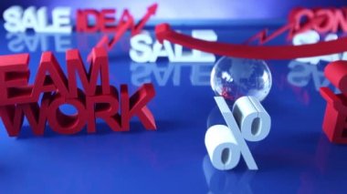 İş Tema. Satılık küçük. Dolly vurdu.