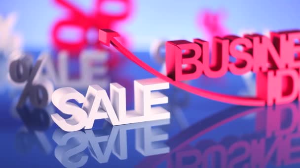 Business Theme Sale Clip Dolly Shot — Stock Video