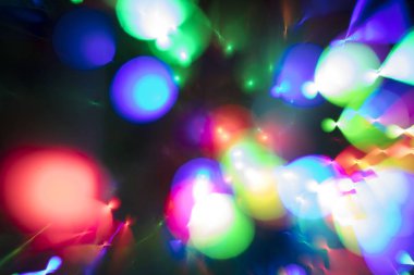 Soyut çok renkli bokeh ışıklar. Casino veya disco Tema arka plan.