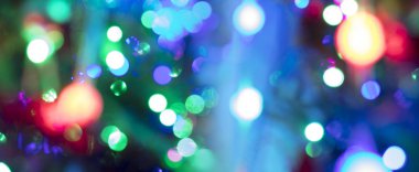 Soyut çok renkli bokeh ışıklar. Casino veya disco Tema arka plan.