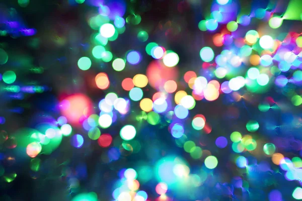 Soyut çok renkli bokeh ışıklar. Casino veya disco Tema arka plan.