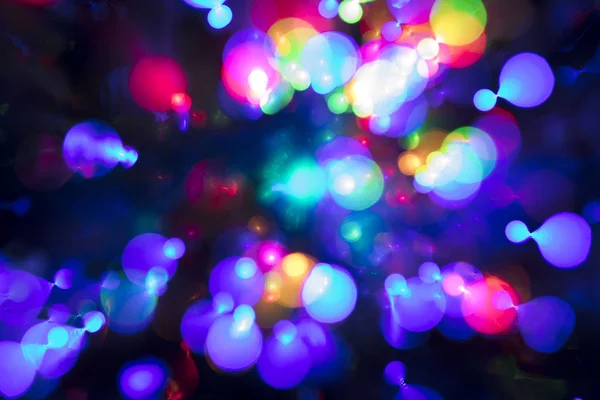 Soyut çok renkli bokeh ışıklar. Casino veya disco Tema arka plan.