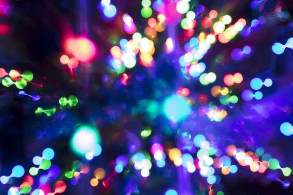 Soyut çok renkli bokeh ışıklar. Casino veya disco Tema arka plan.