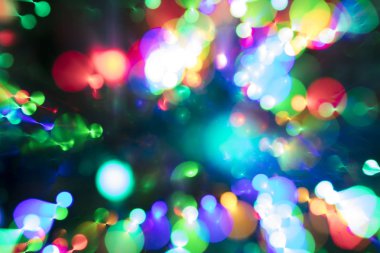 Soyut çok renkli bokeh ışıklar. Casino veya disco Tema arka plan.