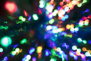 Soyut çok renkli bokeh ışıklar. Casino veya disco Tema arka plan.