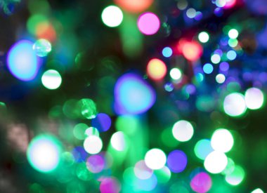 Soyut çok renkli bokeh ışıklar. Casino veya disco Tema arka plan.