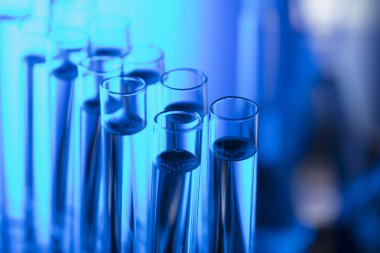 Bilim kavramı arka plan. Laboratuvar cam kompozisyon.