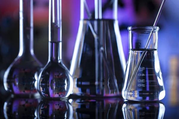 Science Concept Background Laboratory Glassware Composition — Stock Photo, Image