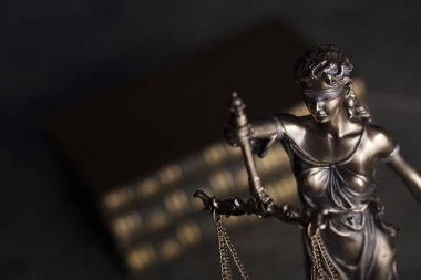 Hukuk Tema. Kör adalet sembolü - Themis.